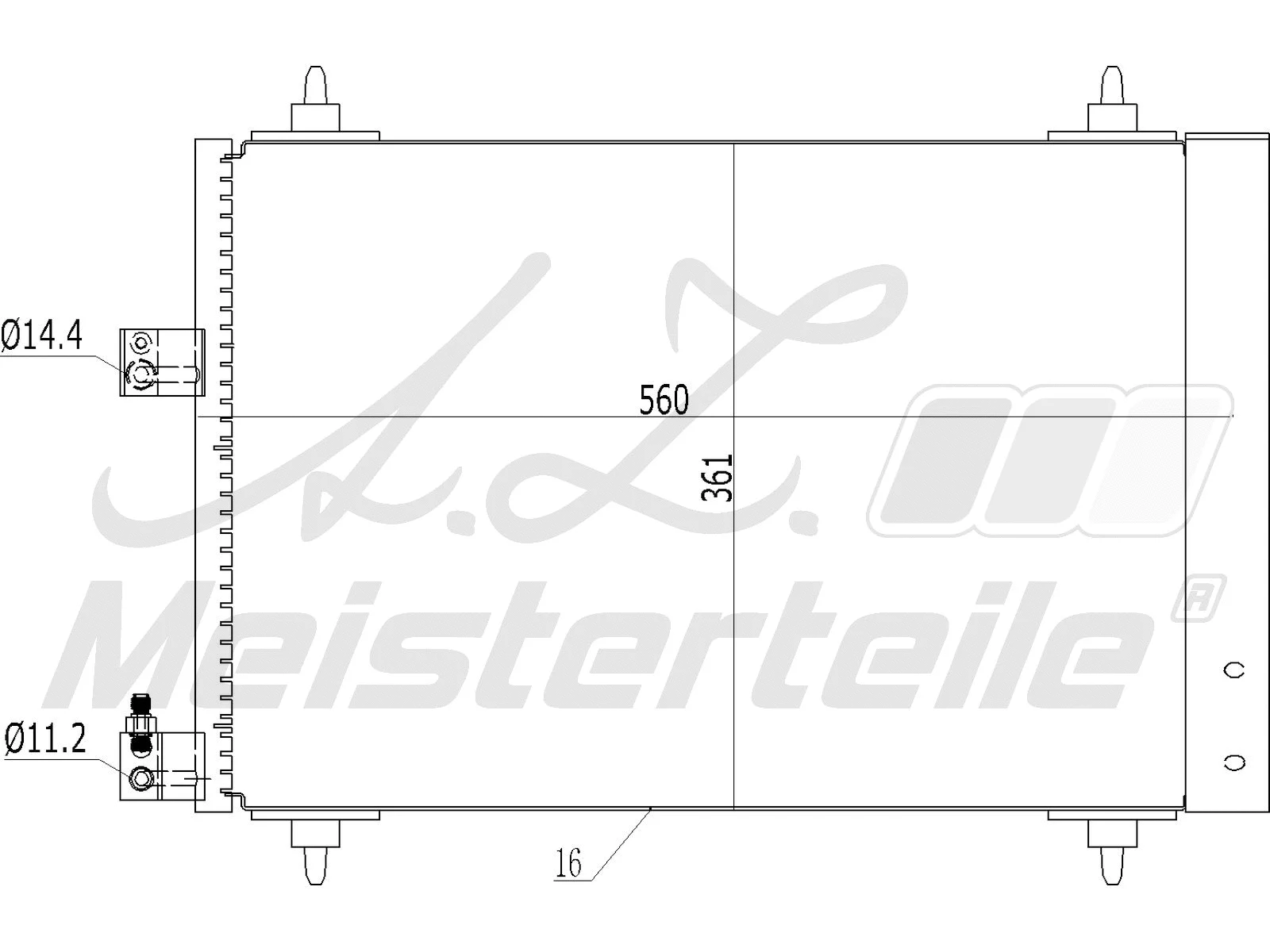 Condenseur, climatisation A.Z. Meisterteile AZMT-45-030-1045