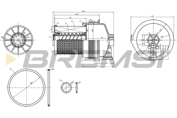 Filtre à carburant BREMSI FE0361