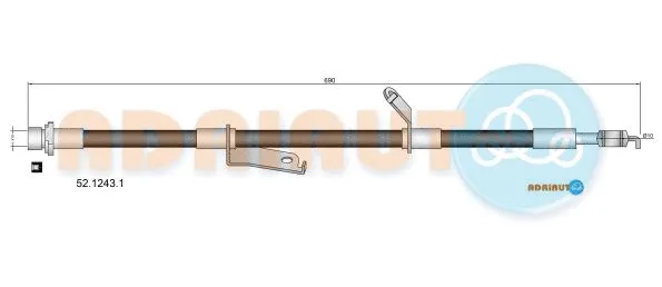 Flexible de frein ADRIAUTO 52.1243.1