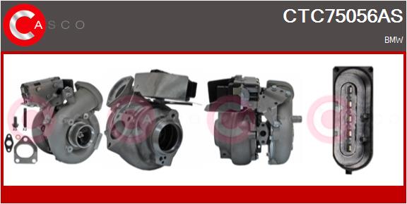 Turbocompresseur, suralimentation CASCO CTC75056AS