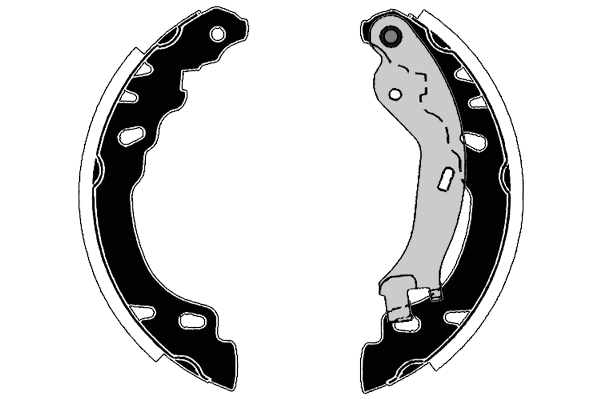 Jeu de mâchoires de frein RAICAM RA28580