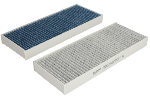 Filtre, air de l'habitacle PURRO PUR-PC8009AG-2