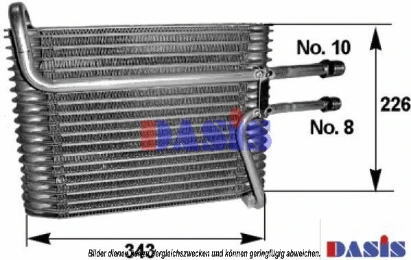 Évaporateur climatisation AKS DASIS 820222N
