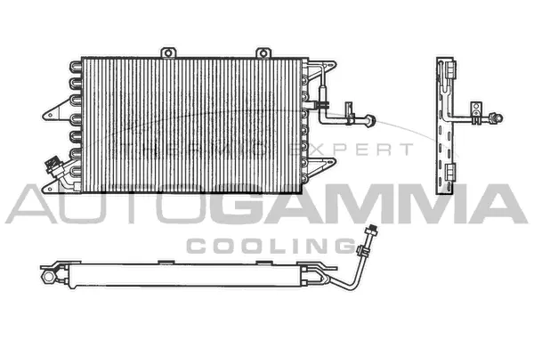 Condenseur, climatisation AUTOGAMMA 101742