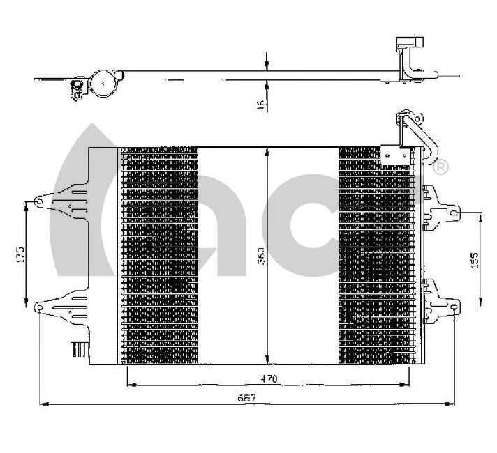 Condenseur, climatisation ACR 300525