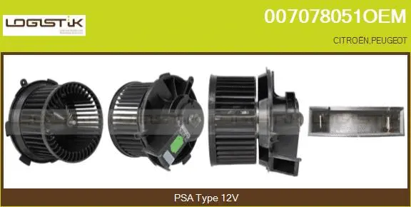 Pulseur d'air habitacle LGK 007078051OEM