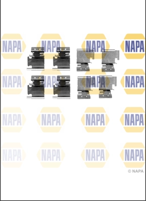Kit d'accessoires, plaquette de frein à disque NAPA NFK1003