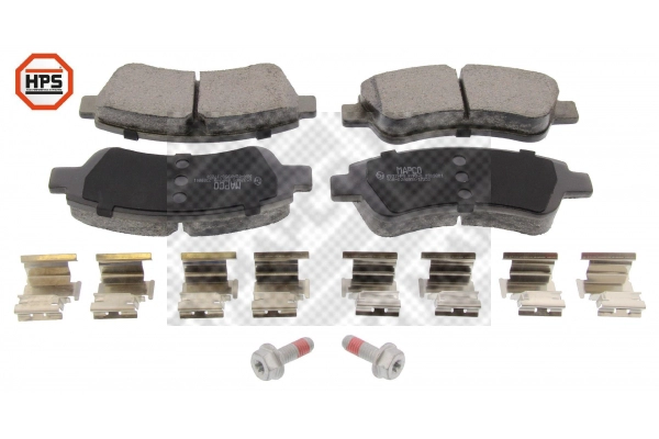 Kit de plaquettes de frein, frein à disque MAPCO 6537HPS