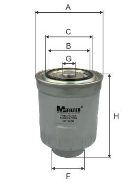 Filtre à carburant MFILTER DF 3600