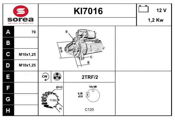 Démarreur SERA KI7016