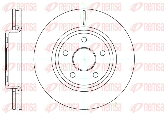 Disque de frein REMSA 61210.10