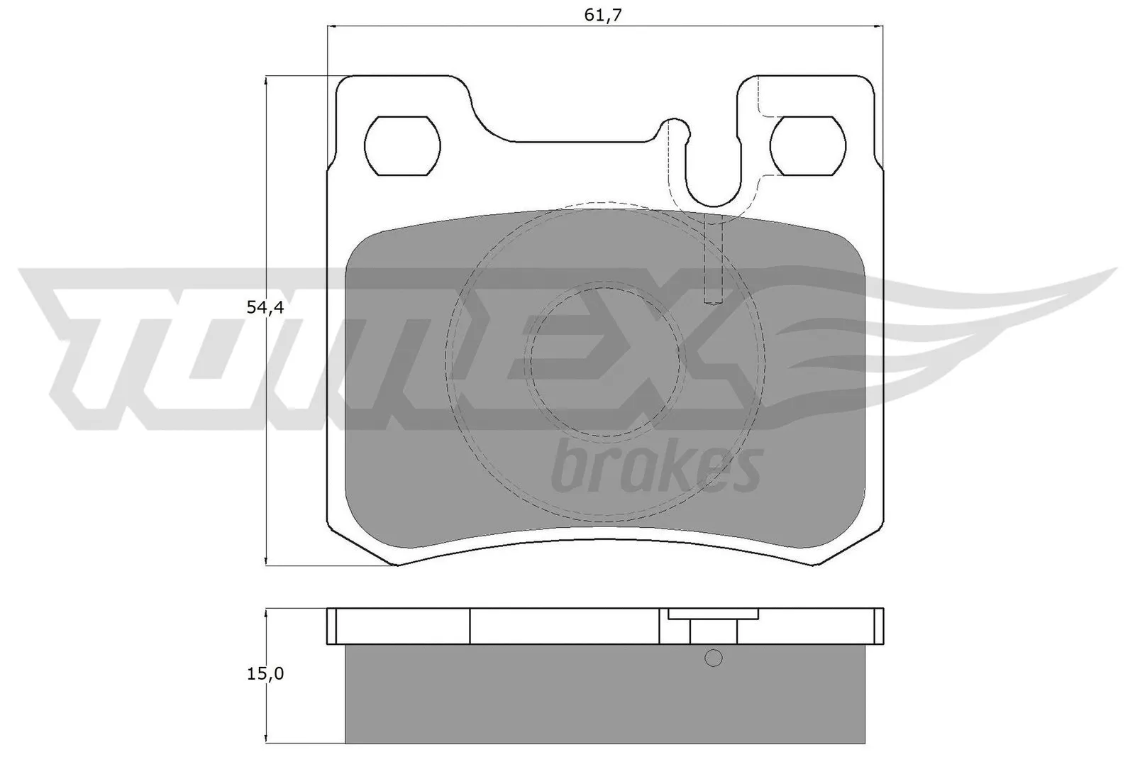 Kit de plaquettes de frein, frein à disque TOMEX Brakes TX 12-30