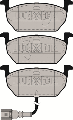 Kit de plaquettes de frein, frein à disque JURATEK JCP4454
