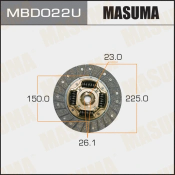 Disque d'embrayage MASUMA MBD022U