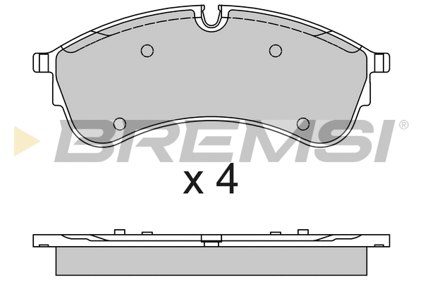 Kit de plaquettes de frein, frein à disque BREMSI BP3794