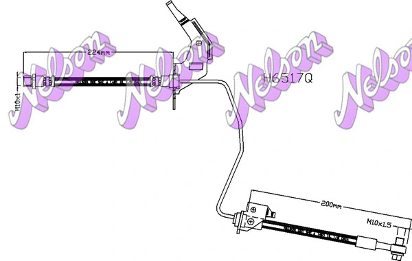 Flexible de frein KAWE H6517Q