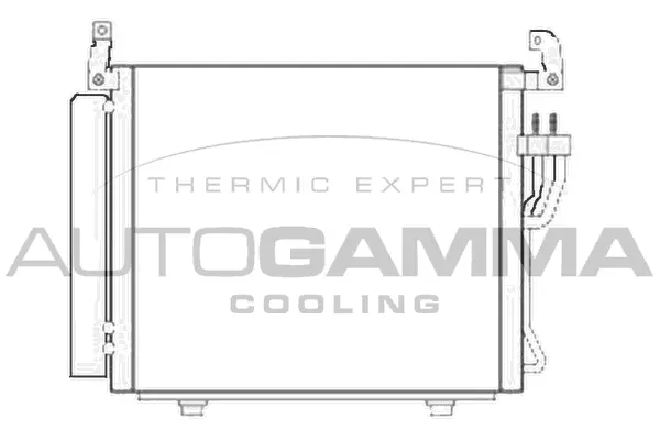 Condenseur, climatisation AUTOGAMMA 105732