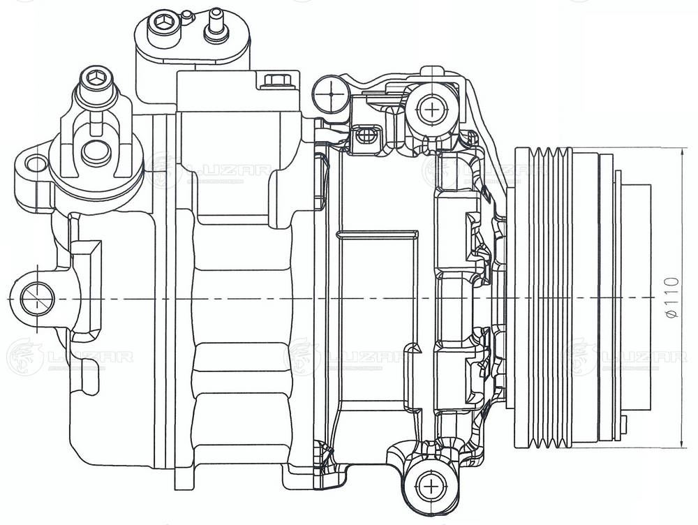 Compresseur, climatisation LUZAR LCAC 2682