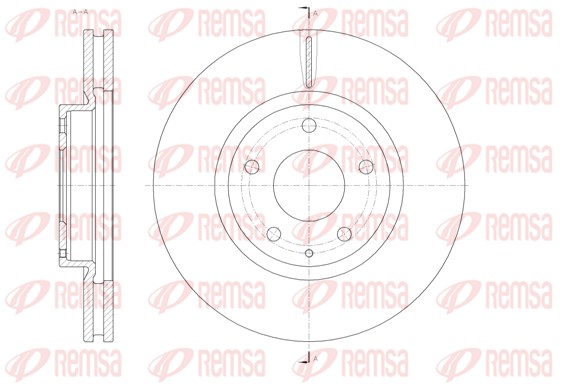 Disque de frein REMSA 61520.10