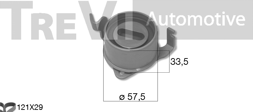 Kit de courroie crantée TREVI AUTOMOTIVE KD1493