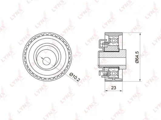 Poulie de tension, courroie crantée LYNXAUTO PB-1027