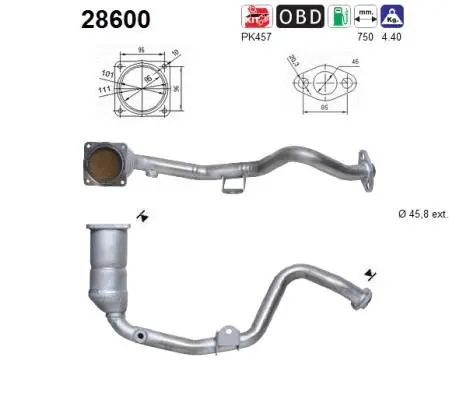 Catalyseur AS 28600