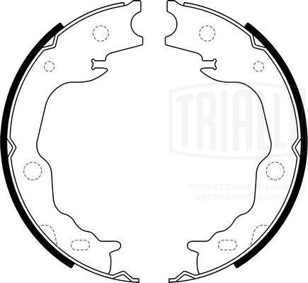 Jeu de mâchoires de frein, frein de stationnement TRIALLI GF 4415