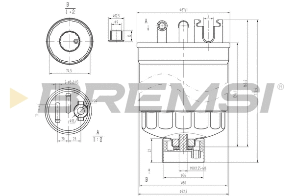 Filtre à carburant BREMSI FE0371