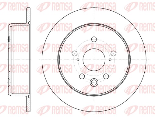 Disque de frein REMSA 61075.00