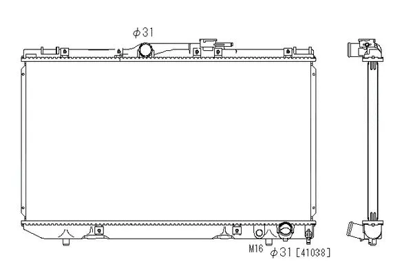 Radiateur, refroidissement du moteur ORDONEZ 2064091