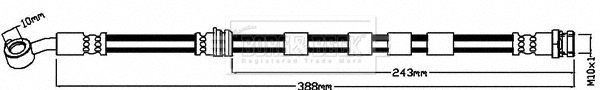 Flexible de frein BORG & BECK BBH8528