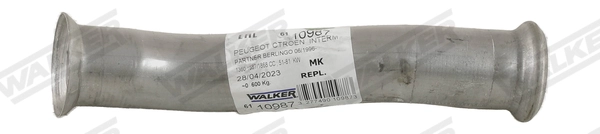 Tuyau d'échappement WALKER 10987