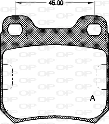 Kit de plaquettes de frein, frein à disque OPEN PARTS BPA0239.40