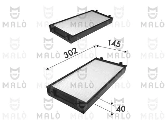 Filtre, air de l'habitacle AKRON-MALÒ 1531712
