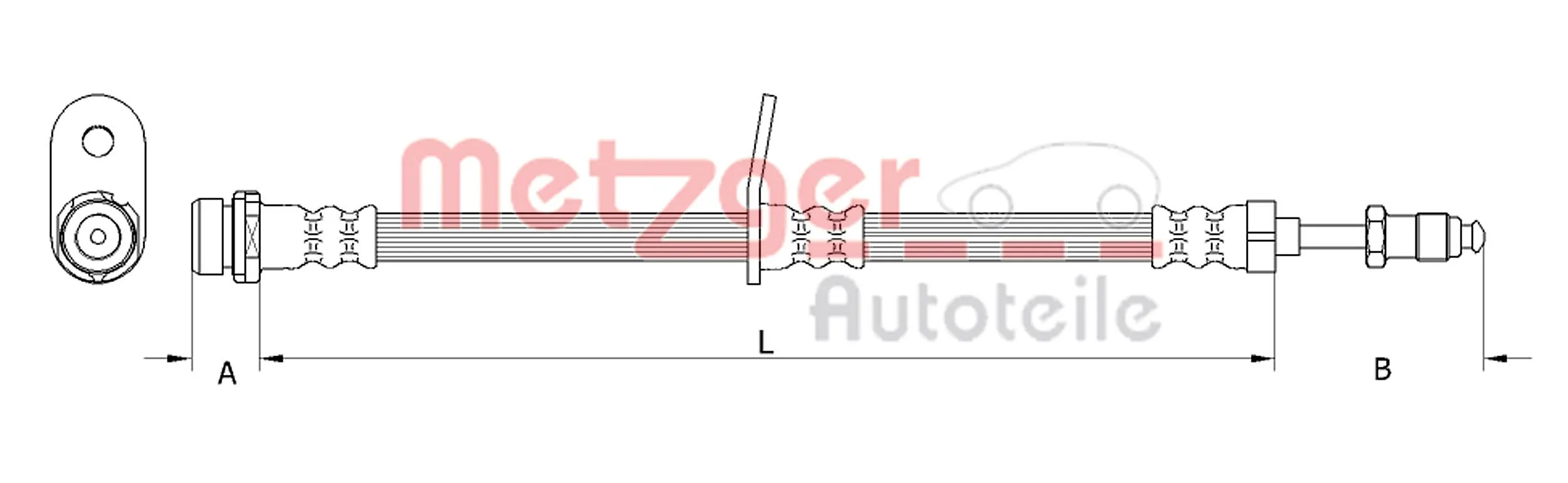 Flexible de frein METZGER 4111360