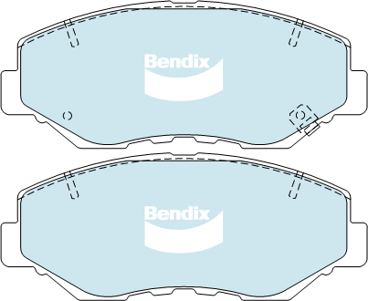 Kit de plaquettes de frein, frein à disque BENDIX-SEA DB1481 GCT