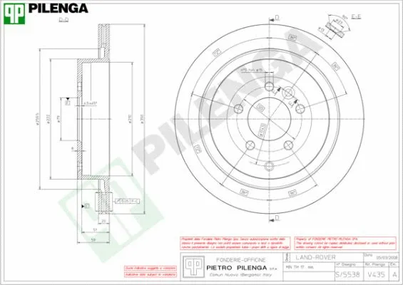 Disque de frein PILENGA V435