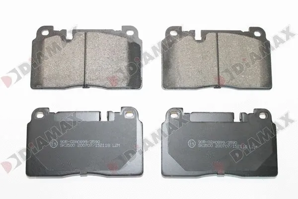 Kit de plaquettes de frein, frein à disque DIAMAX N09934