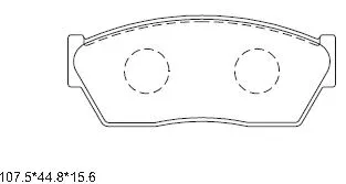 Kit de plaquettes de frein, frein à disque ASIMCO KD3747