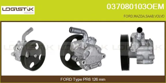 Pompe hydraulique, direction LGK 037080103OEM