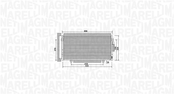 Condenseur, climatisation MAGNETI MARELLI 350203998000