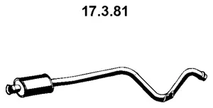 Silencieux avant EBERSPÄCHER 17.3.81