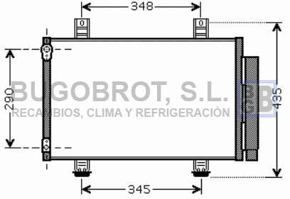 Condenseur, climatisation BUGOBROT 62-SZ5087