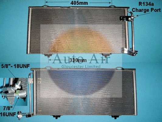 Condenseur, climatisation AUTO AIR GLOUCESTER 16-1193