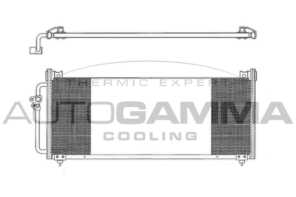 Condenseur, climatisation AUTOGAMMA 102786