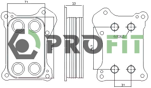 Radiateur d'huile PROFIT 1745-0054
