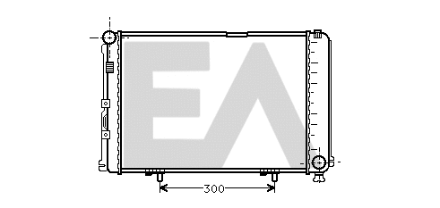 Radiateur, refroidissement du moteur EACLIMA 31R50035