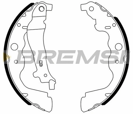Jeu de mâchoires de frein BREMSI GF0390