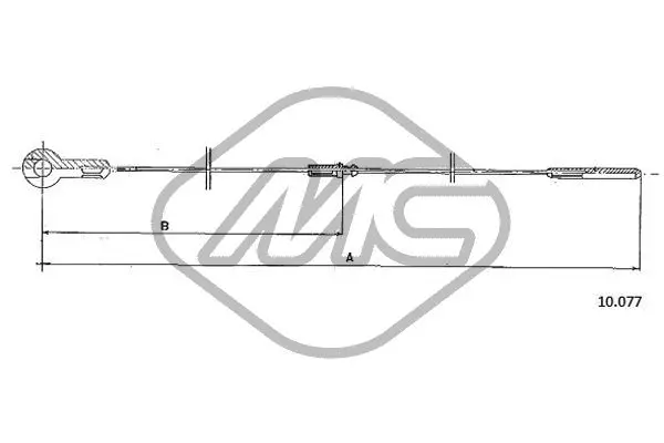 Câble d'accélération Metalcaucho 83805