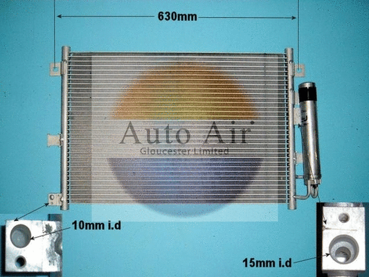 Condenseur, climatisation AUTO AIR GLOUCESTER 16-1084